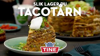 Tacotårn Lag på lag med tacofyll og tortilla🌮  TINE Kjøkken [upl. by Nayrbo]