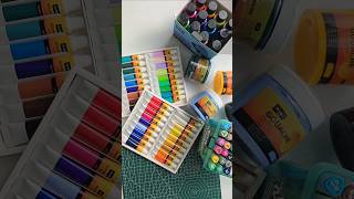 Unboxing new paint supplies🫶 artshorts unboxing artsupplies gouache shortsviral shortsfeed [upl. by Yatzeck]