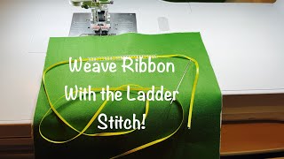 Sewing Machine Ladder Stitch [upl. by Nanni]