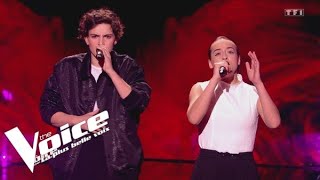 Pascal Obispo et Zazie  Les meilleurs ennemis  Prichia amp Mea  The Voice 2023  Super Cross battle [upl. by Adnawaj]