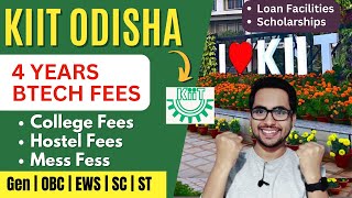 KIIT University Bhubaneswar 4 Years Btech Fees with Hostel 2024 KIITEE 2024 Admission 2024 [upl. by Nemzzaj]