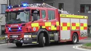 West Sussex Fire and Rescue Horsham W53P1 turnout to emergency [upl. by Yeldua]