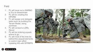 Role of A Platoon Leader  Army ROTC CST [upl. by Durrace]