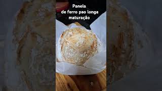 Pao longa maturação em panela de ferro pizza amopaocaseiro [upl. by Hakceber533]