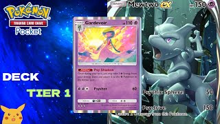 Deck Top 4  em varios Torneios  Deck Mewtwo EX  Gardevoir  Pokemon TCG Pocket 1 [upl. by Arihppas112]