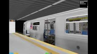 OpenBVE R143 L Train departing Myrtle Ave [upl. by Sandberg]