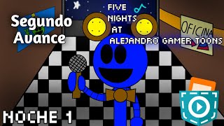 Mi segundo avance de mi fangame de fnaf en pocket code Fnaagt Noche 1 completa [upl. by Tzong19]