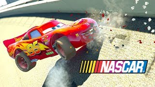 CARS 3 STOCK CARS LIGHTNING MCQUEEN NASCAR RACING [upl. by Ainivad]