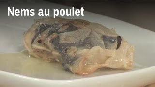 Recette des nems au poulet [upl. by Rowan]