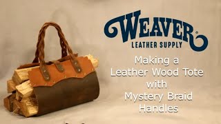 Making a Simple Leather Wood Tote [upl. by Phineas159]