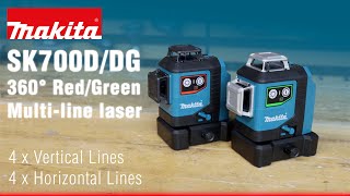 Makita UK SK700DGD 360° REDGREEN MultiLine Laser [upl. by Previdi422]