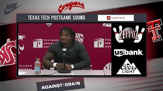 WSU Football quotIm out there to make Playsquot  LB Taariq Buddah AlUqdah Texas Tech Postgame  9724 [upl. by Eresed]