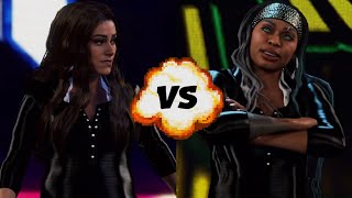 WWE2K24 WHOS BETTER  Katana Chance VS Kayden Carter [upl. by Inoj]