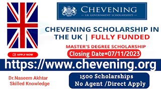 🔥🔥Study in the UK on a fully funded Chevening Scholarship [upl. by Alleynad]