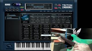 Fishman Triple Play into Korg Triton Extreme [upl. by Kieran]