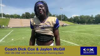 The Broome Centurions Coach’s Corner One on One With Jaylen McGill [upl. by Yoreel]