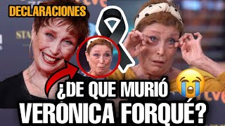 Verónica Forqué de que murió LA VERDAD Así encontraron a Verónica Forqué hoy Murió actriz española [upl. by Verger]