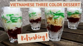 Che Ba Mau Recipe Refreshing Vietnamese Three Color Dessert [upl. by Navert391]