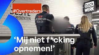 AGRESSIEVE man LAAT IDENTITEITSKAART ACHTER bij handhavers  Overtreders AFL9 [upl. by Needan]