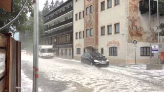 Unwetter mit Hagel am Walchensee [upl. by Nossaj]