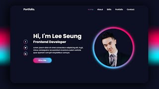 Personal Portfolio Website using HTML amp CSS Only  How to Create Personal Website [upl. by Holms]