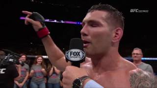 Fight Night Long Island Chris Weidman Octagon Interview [upl. by Lin689]