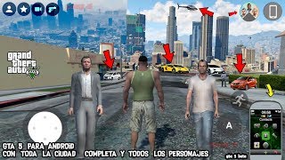 GTA 5 para ANDROID con TODO EL MAPA COMPLETO ORIGINAL DESCARGA BETA GTA 5 FAN MADE [upl. by Gerome]