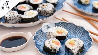 Maki and Uramaki Sushi Recipes for Beginners [upl. by Bonne]