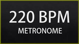 220 BPM  METRONOME [upl. by Norrab]