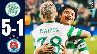 Celtic vs Slovan Bratislava 51 Highlights UEFA Champions League 202425 [upl. by Davison]