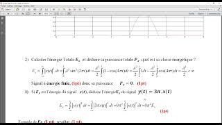 solution dun examen de théorie du signal université de Biskra2021 [upl. by Yllatan]