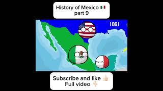 Countryballs  History of Mexico 9 countryballs polandball history mexico ww2 america [upl. by Amla984]