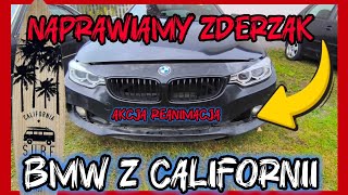 Spawanie plastiku  Naprawiamy rozerwany zderzak z BMW f36 Gran Coupe sprowadzone z USA [upl. by Boony]