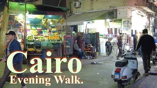 Cairo Evening Walking Tour 4K ASMR [upl. by Jadwiga731]