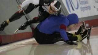 500 m crash speedskating  last inner Cathrine Grage [upl. by Nairadal]