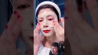 La mascara facial casera 😳 maquillaje videosdivertidos makeuptransformation [upl. by Bartley]