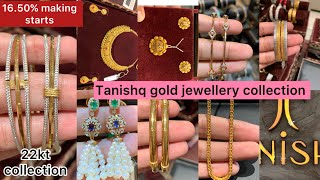 Tanishq light weight necklace amp bangles designs with price daily wear gold diamond jewellery design [upl. by Schumer]