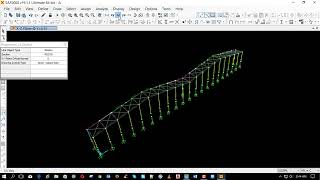 sap2000 v19 how to design warehouse steel structural building [upl. by Bertila567]