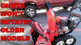 HONDA Snowblower CHUTE NOT TURNING Easy 2 Minute FIX [upl. by Hploda]