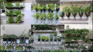 6 Ideias para Você fazer uma Horta Vertical [upl. by Aohk]