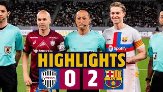 HIGHLIGHTS I VISSEL KOBE 02 BARÇA [upl. by Adanar]