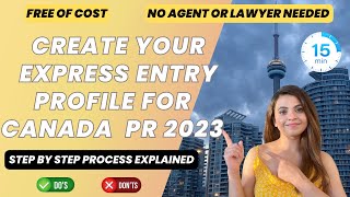 How to create Express Entry profile 2024 for Canada PR  Step by Step process No Agent  IRCC 🇨🇦 [upl. by Trudy]