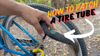 How to patch a tire tube  Bike tire tube repair [upl. by Aizan568]