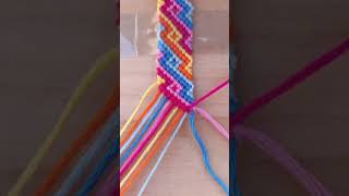 DIY Chevron Friendship Bracelet Chevron Bracelet Tutorial CC  Bigginers Friendly shorts [upl. by Wier539]