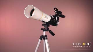 How To National Geographic 70MM Refracting Telescope with Case 80 50070 [upl. by Erdnua]