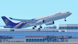 THAI A330 SINGAPOREBANGKOK with safety video  Infinite Flight [upl. by Albers]