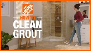 How to Clean Grout  Cleaning Tips  The Home Depot [upl. by Noivax]