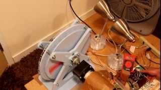 Axial Flux Permanent Magnet Generator  Homemade [upl. by Acinorev706]