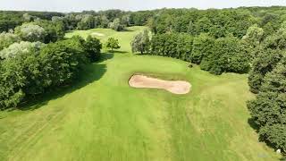 Golf de Soufflenheim BadenBaden  drone aerial video  hole10 [upl. by Coit]