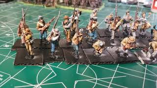 Update Painted Old Glory 28mm American Civil War ACW Confederate Rebel Infantry [upl. by Anelrac]